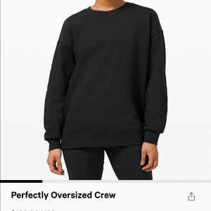 Lululemon Perfectly Oversized Crew Black